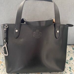 Ralph Lauren Black Leather Tote